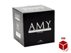 Charbon naturel cube 26 mm pour chicha Amy Deluxe