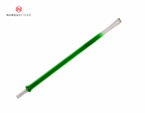 Manche verre NS Color Vert embout plat chicha