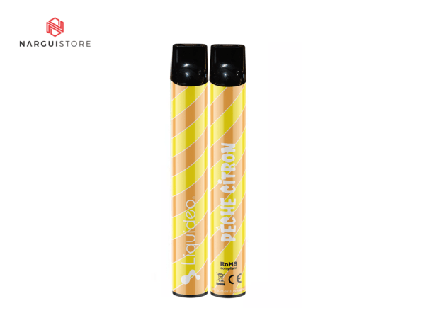 liquideo Wpuff 600 pêche citron
