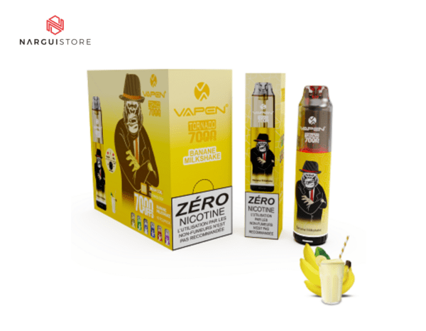 VAPEN TORNADO 7000 Puff sans nicotine Banane Milkshake