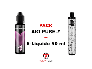Pack AIO PURELY Fumytech + e-Liquide Ultimate Hookah Juice 50 ml