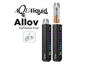 Puff AquaLiquid Allov remplissable – Compatible Cartouches ELFA Pro