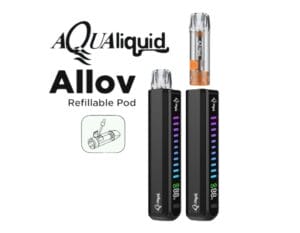 Puff AquaLiquid Allov remplissable – Compatible Cartouches ELFA Pro