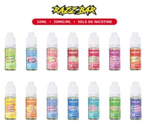 E-Liquide Puff RAZZ BAR 10 ml 2% Sel de nicotine