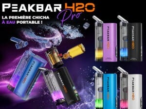 Puff Chicha à Eau Remplissable H2O Pro – Peakbar